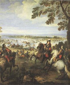 Parrocel, Joseph Crossing of the Rhine by the Army of Louis XIV on 12 June (mk05) China oil painting art